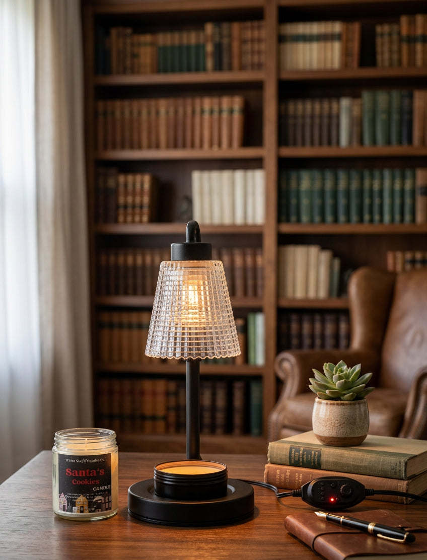 Candle Warmer Lamp with Timer & Dimmable Light