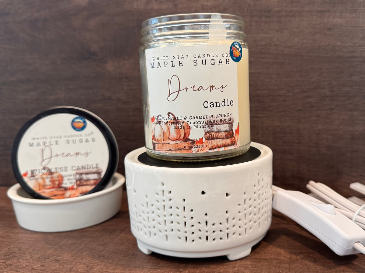 Candle Warmer- 2 in one -White