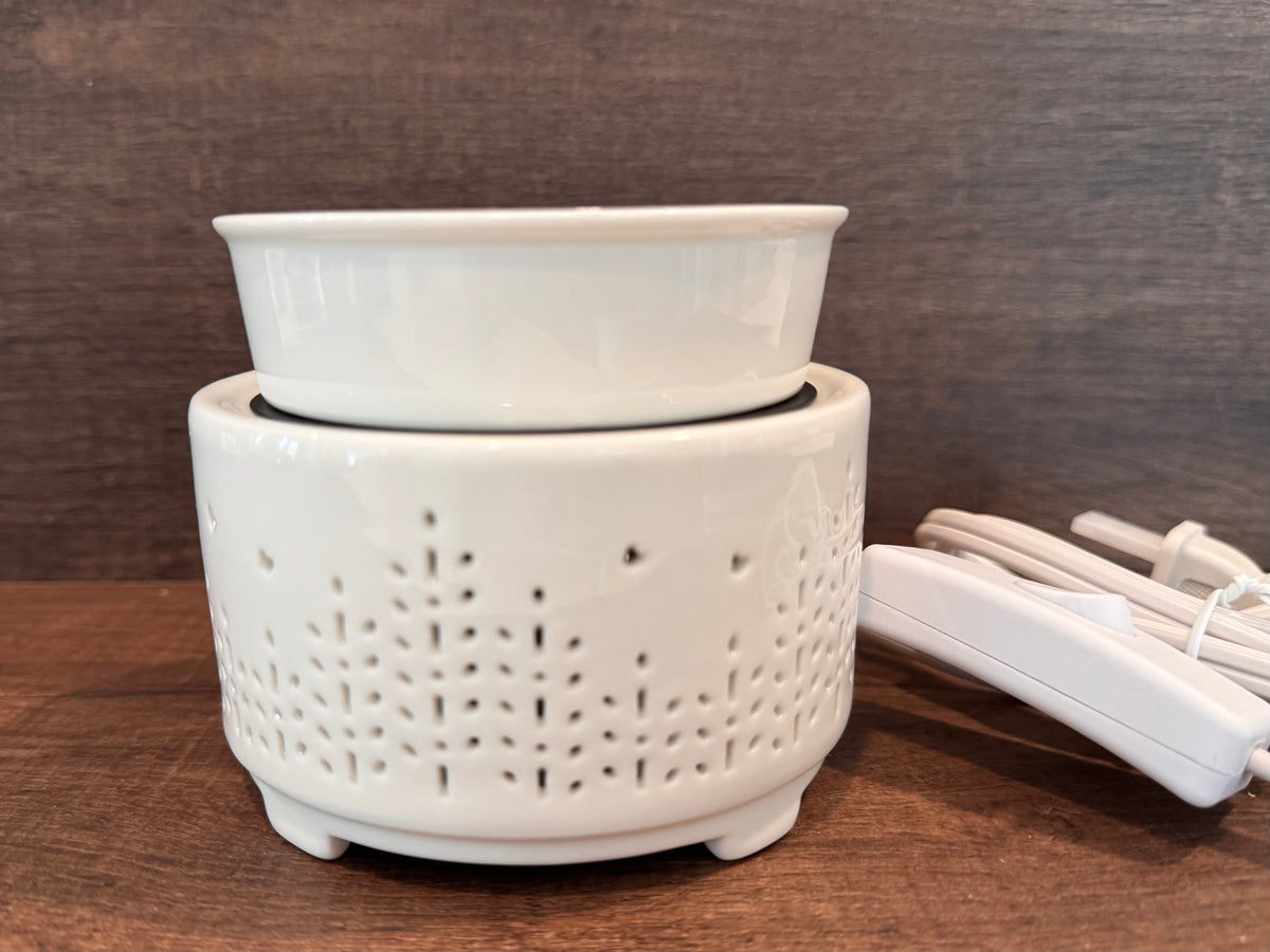 Candle Warmer- 2 in one -White