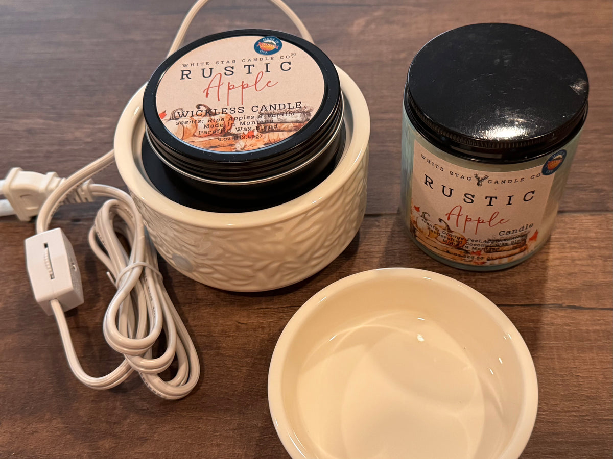 Candle Warmer-2 in one- White